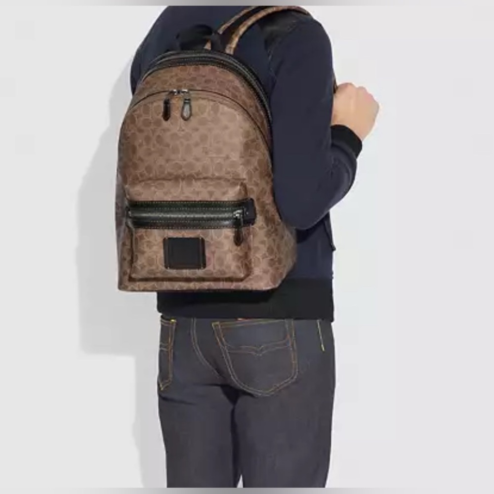Coach Academy Backpack In Signature Canvas - Picture 13 of 13